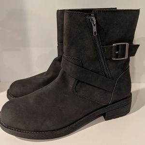 BIKER MOTO MOTORCYCLE ANKLE BOOTS SIZE 10